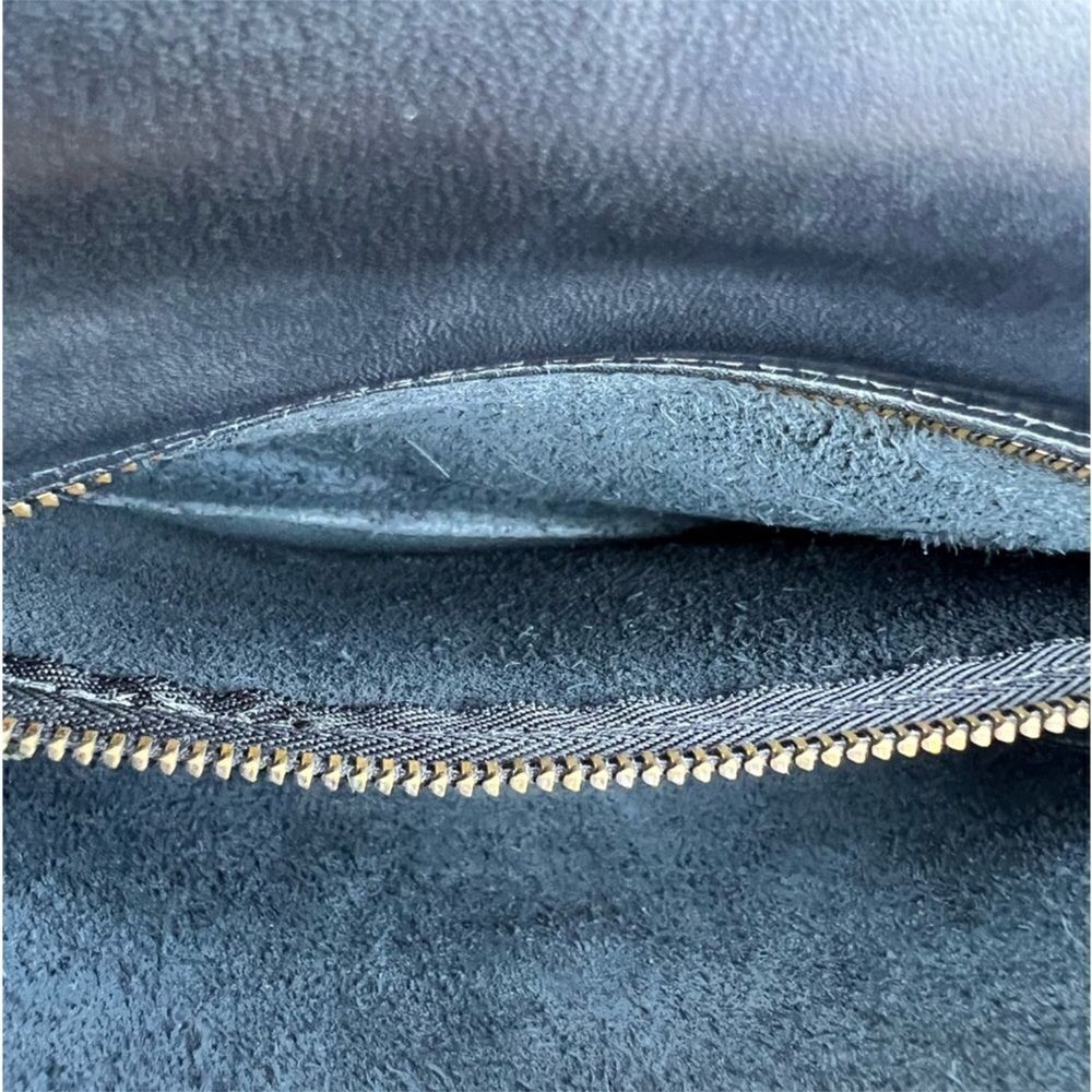 Coach Vintage Navy Blue Geometric Lindsay Crossbody Bag W/Blue Hang Tag - Picture 9 of 16